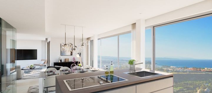 New development of villas in La Quinta, Benahavis - Luxurious Modern Home offering Golf Views