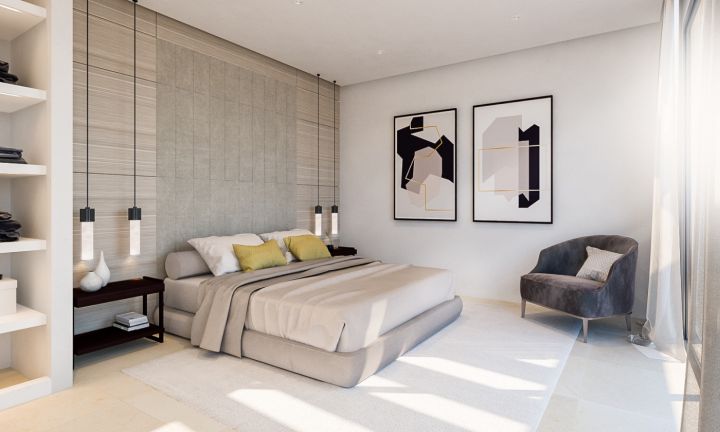 New development of villas in La Quinta, Benahavis - Luxurious Modern Home offering Golf Views