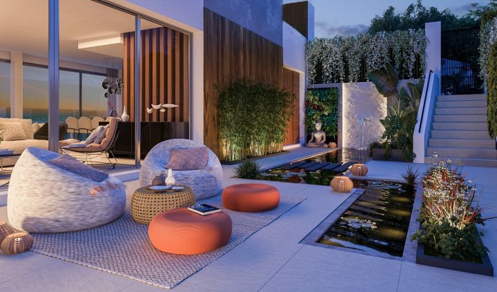 New development of villas in La Quinta, Benahavis - Luxurious Modern Home offering Golf Views