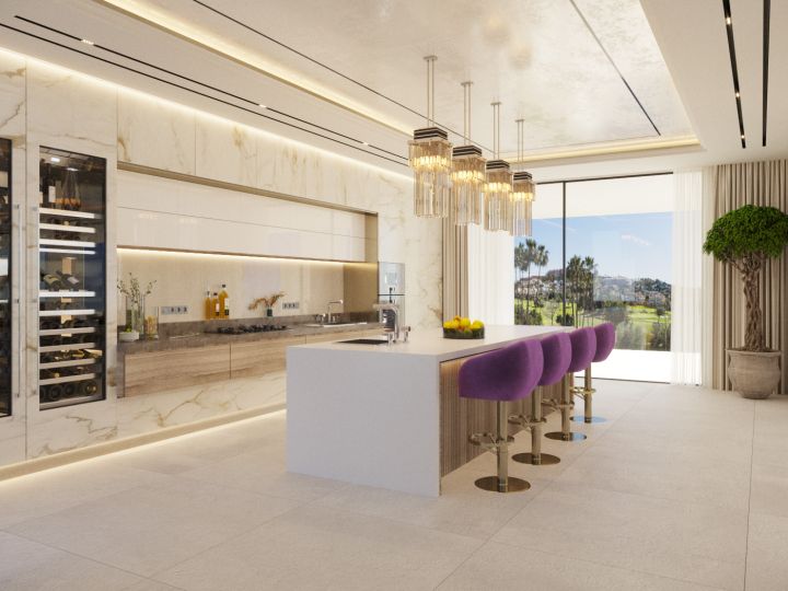 Brand new project of a villa in La Alqueria, Benahavis - Impressive Modern Home with Stunning Sea Views in La Alquería