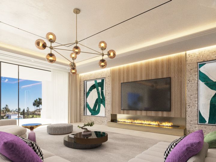 Brand new project of a villa in La Alqueria, Benahavis - Impressive Modern Home with Stunning Sea Views in La Alquería