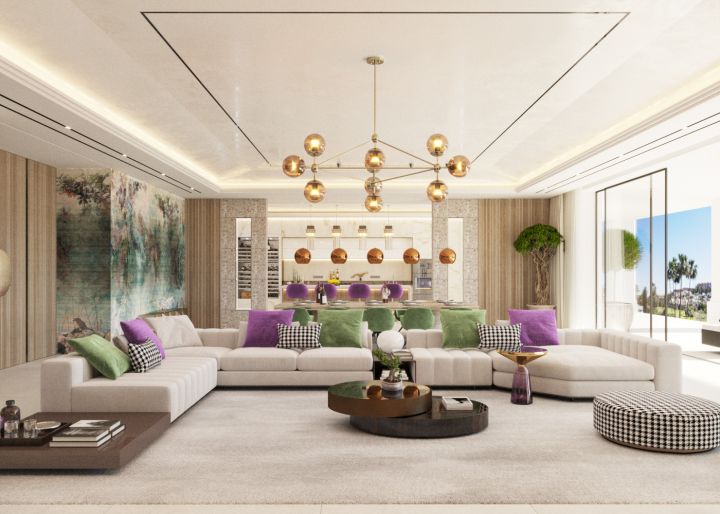 Brand new project of a villa in La Alqueria, Benahavis - Impressive Modern Home with Stunning Sea Views in La Alquería