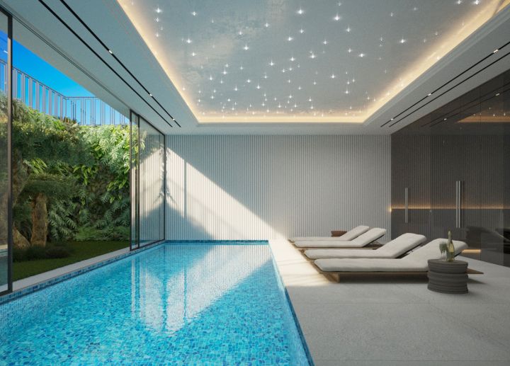 Brand new project of a villa in La Alqueria, Benahavis - Impressive Modern Home with Stunning Sea Views in La Alquería